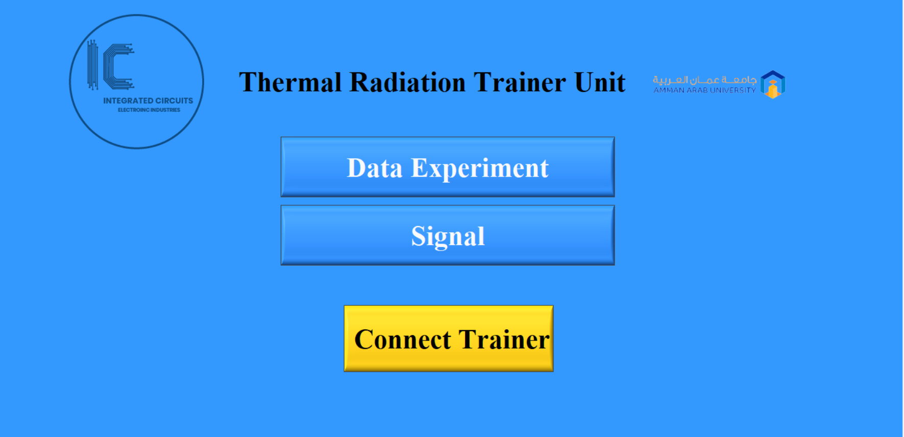 Thermal Radiation Trainer Unit Software